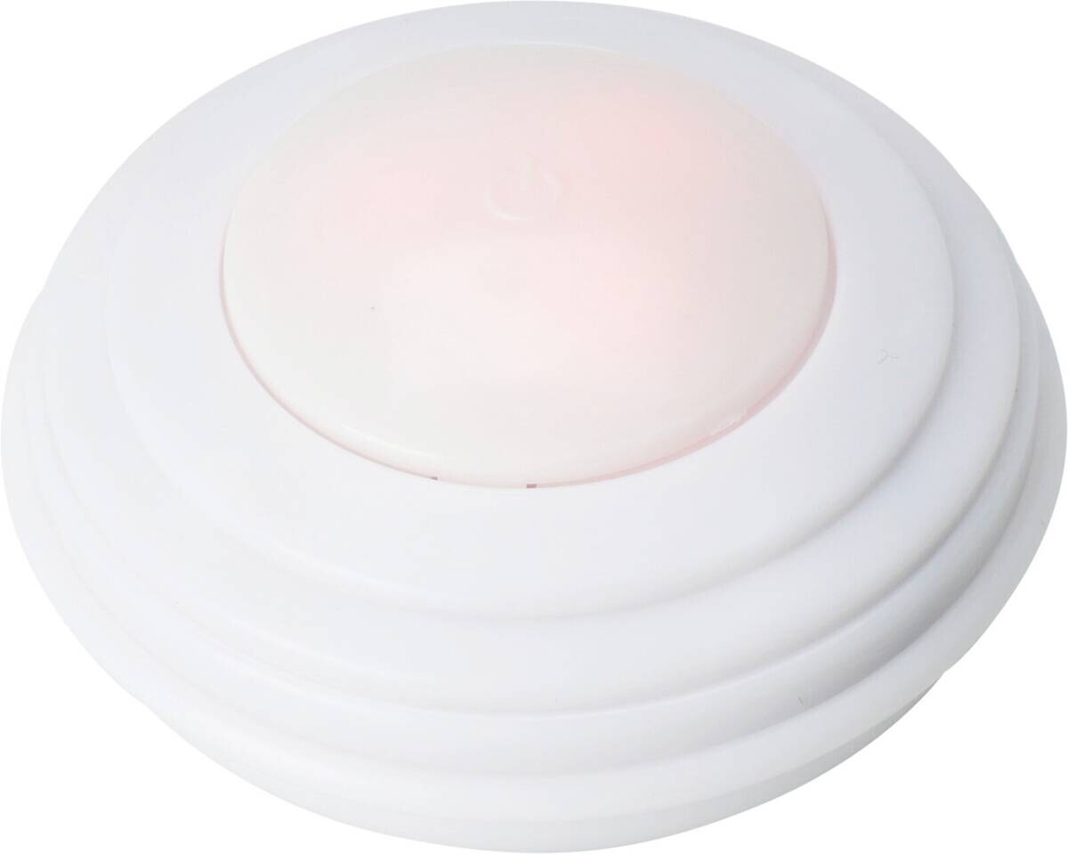 LED-Push-Lichter weiß Kunststoff H/D: ca. 2,5x6,5 cm