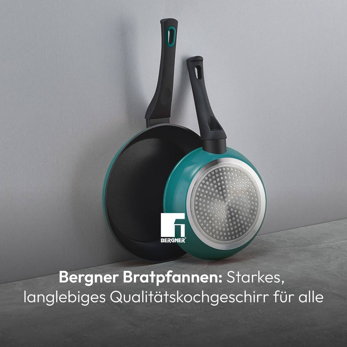 BERGNER Pfannenset Classique grün Aluminium 2 tlg.