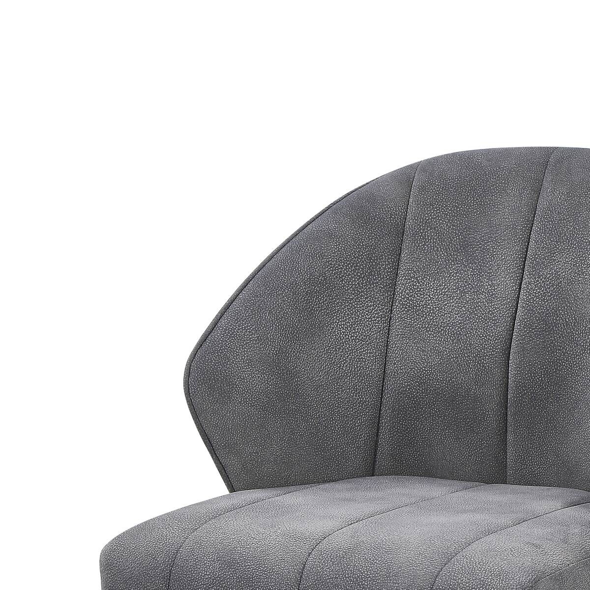 Stuhl Sven grau Microfaser B/H/T: ca. 56,5x80x60 cm