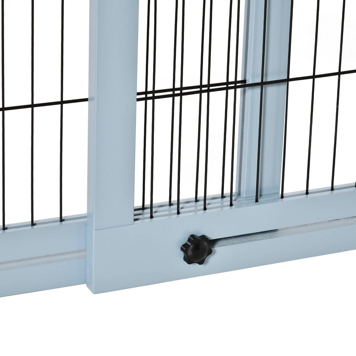 PawHut Hunde-Schutzgitter grau Kiefer B/H/L: ca. 36x183x69 cm