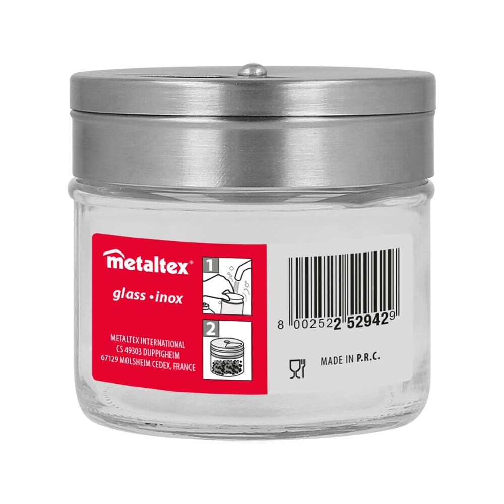 Metaltex Gewürzstreuer transparent Glas B/H/L: ca. 6,8x6,2x6,8 cm