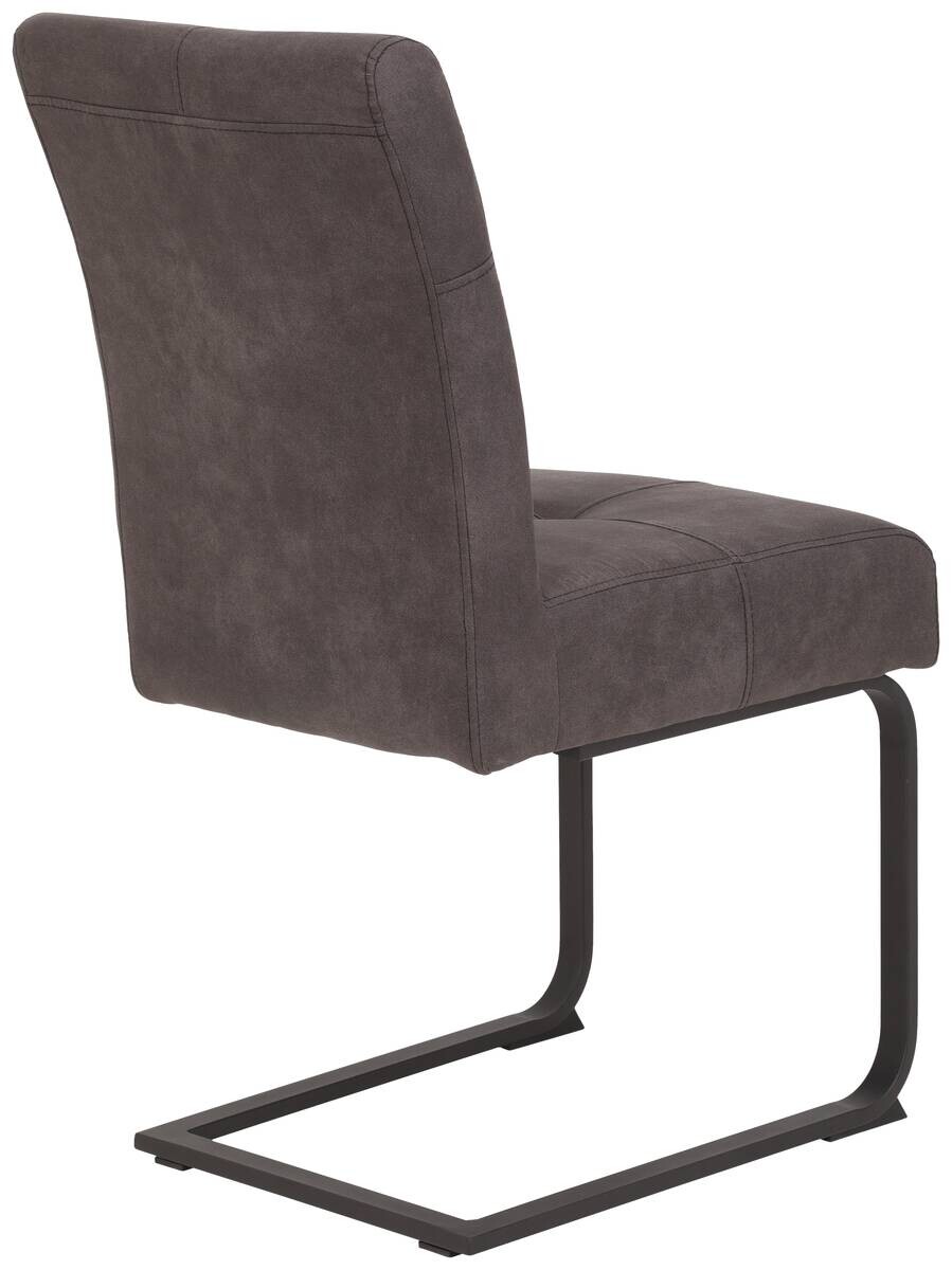 Essgruppe Luise I Eiche anthrazit Microfaser B/H/T: ca. 160x76x80 cm