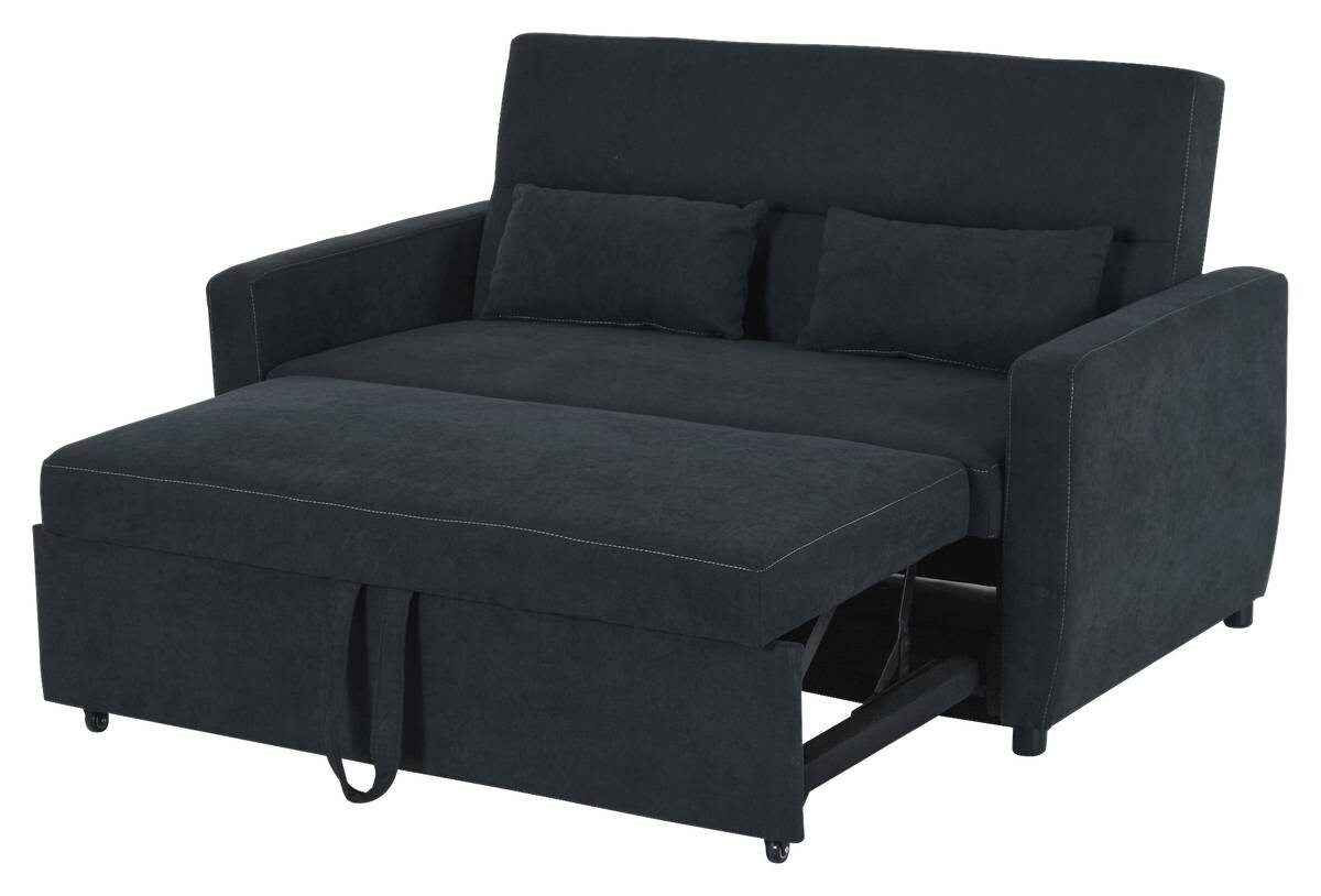 HOMCOM Schlafsofa 833-834 schwarz B/H/T: ca. 148x89x82 cm