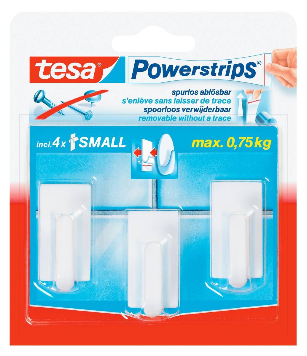 Powerstrips weiß Kunststoff B/H/L: ca. 21,5x4,5x16,5 cm