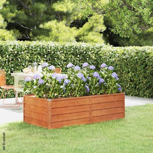 Hochbeet braun Stahl B/H/L: ca. 80x45x160 cm