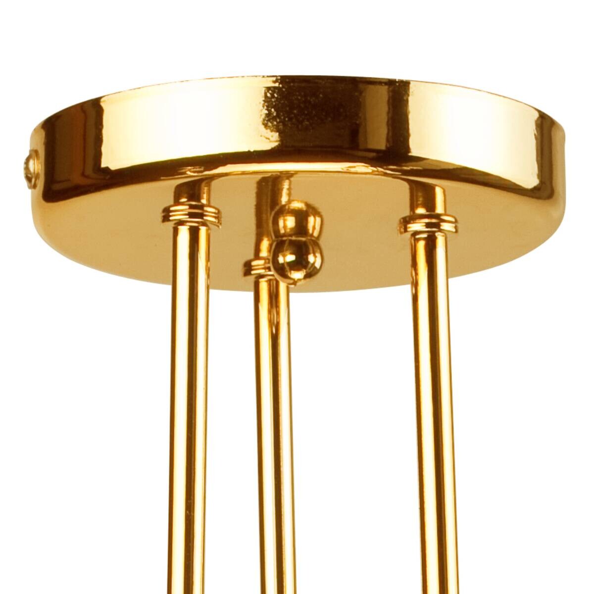 Lamkur Deckenleuchte CAMILLA 36816 gold Stahl H/L: ca. 30x36 cm E27 3 Brennstellen