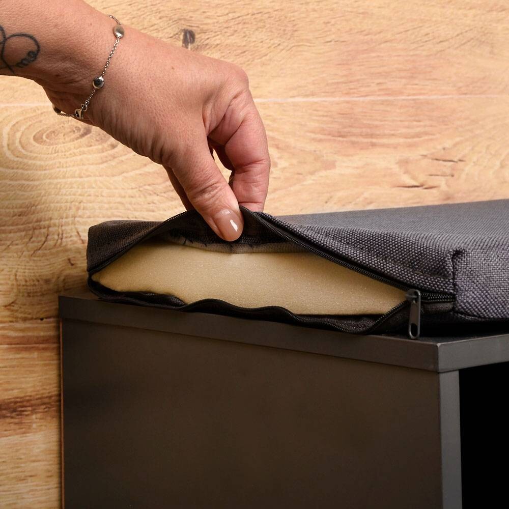 Kesper Schuhregal grau Spanplatte B/H/L: ca. 29,5x48x51,5 cm