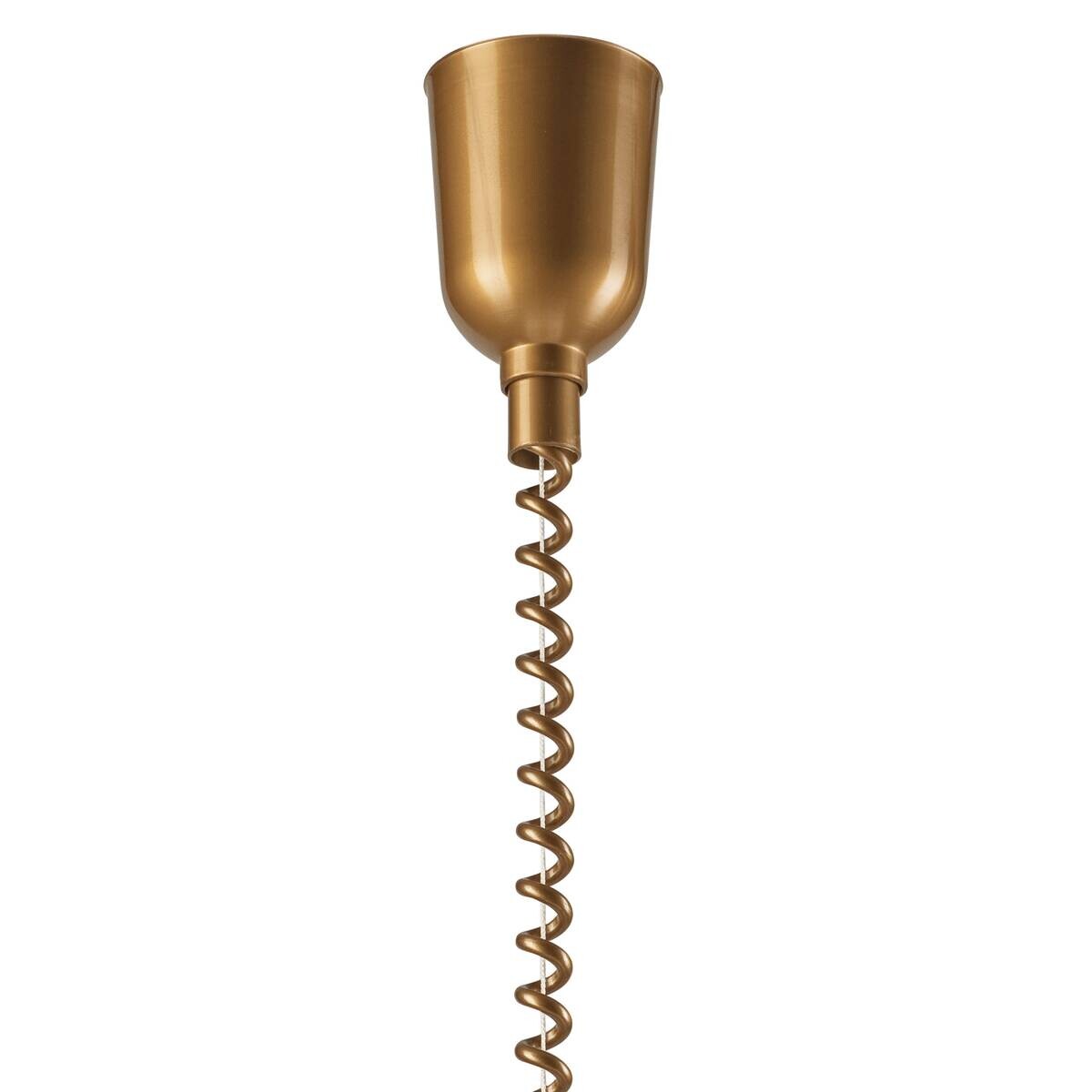 Lamkur Deckenleuchte gold Glas B/H/L: ca. 64x30x64 cm E27 1 Brennstellen