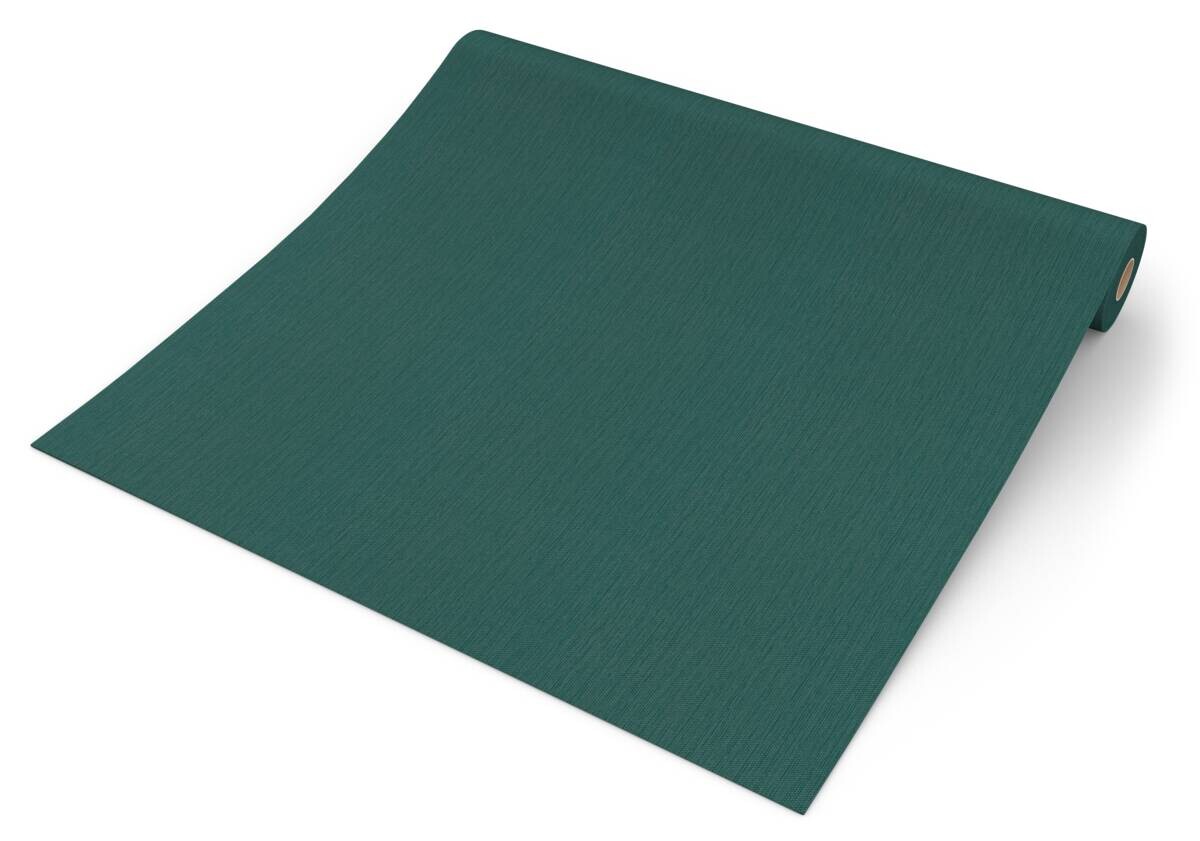 Vliestapete Textiloptik grün B/L: ca. 53x1005 cm glitzernd
