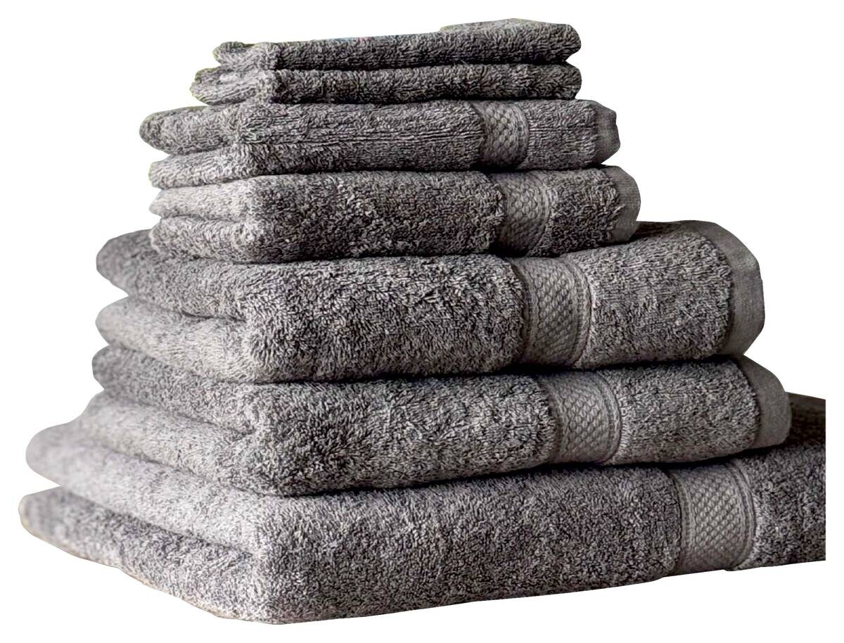 Frottierset grau Baumwolle B/L: ca. 70x140 cm