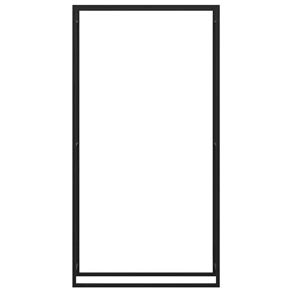Kaminholzregal schwarz B/H/L: ca. 28x214x110 cm
