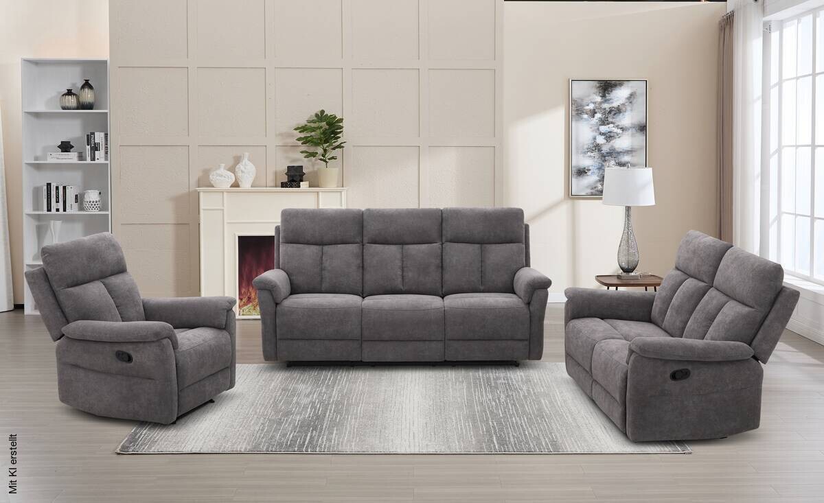 Sessel grau Polyester B/H/T: ca. 87x102x94 cm