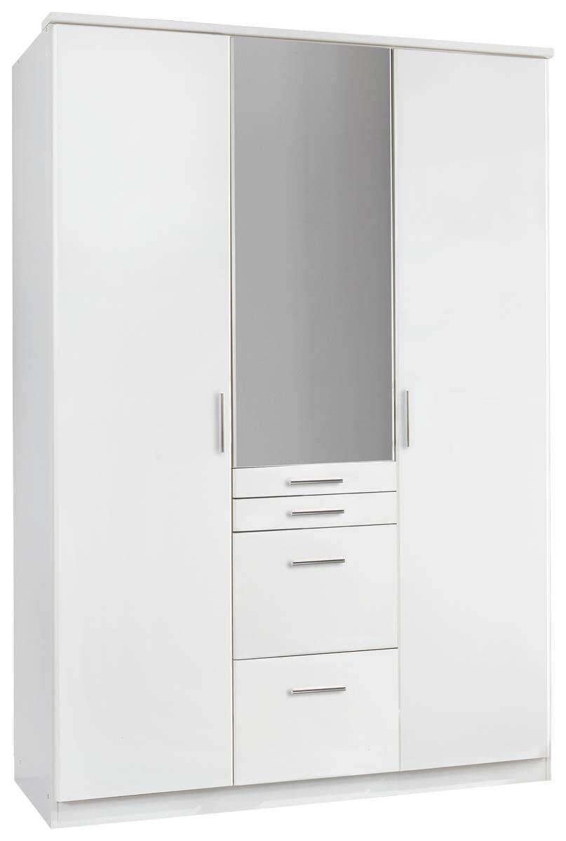 Kleiderschrank Aachen weiß B/H/T: ca. 135x199x58 cm