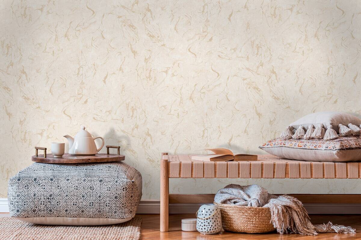 UGEPA Papiertapete beige B/L: ca. 53x1005 cm