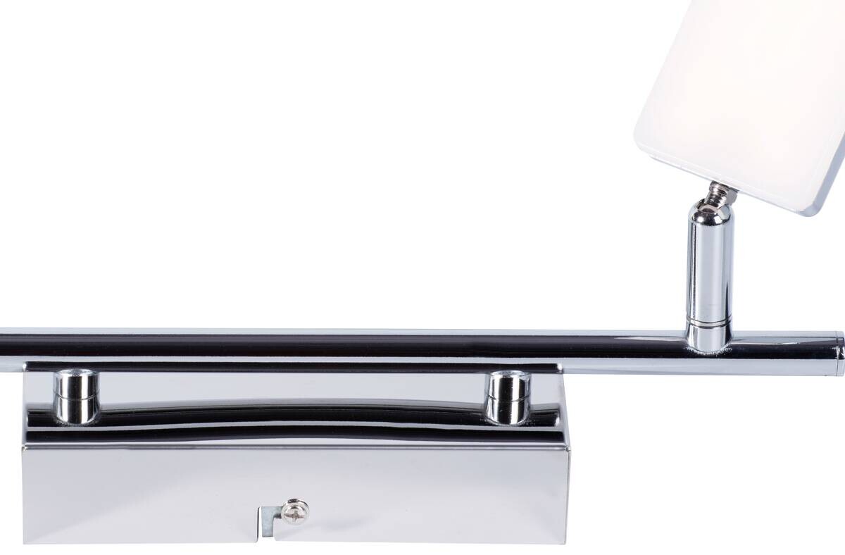POCOline Spotbalken Chrissy Chrom Metall Kunststoff L: ca. 30 cm 2 Brennstellen