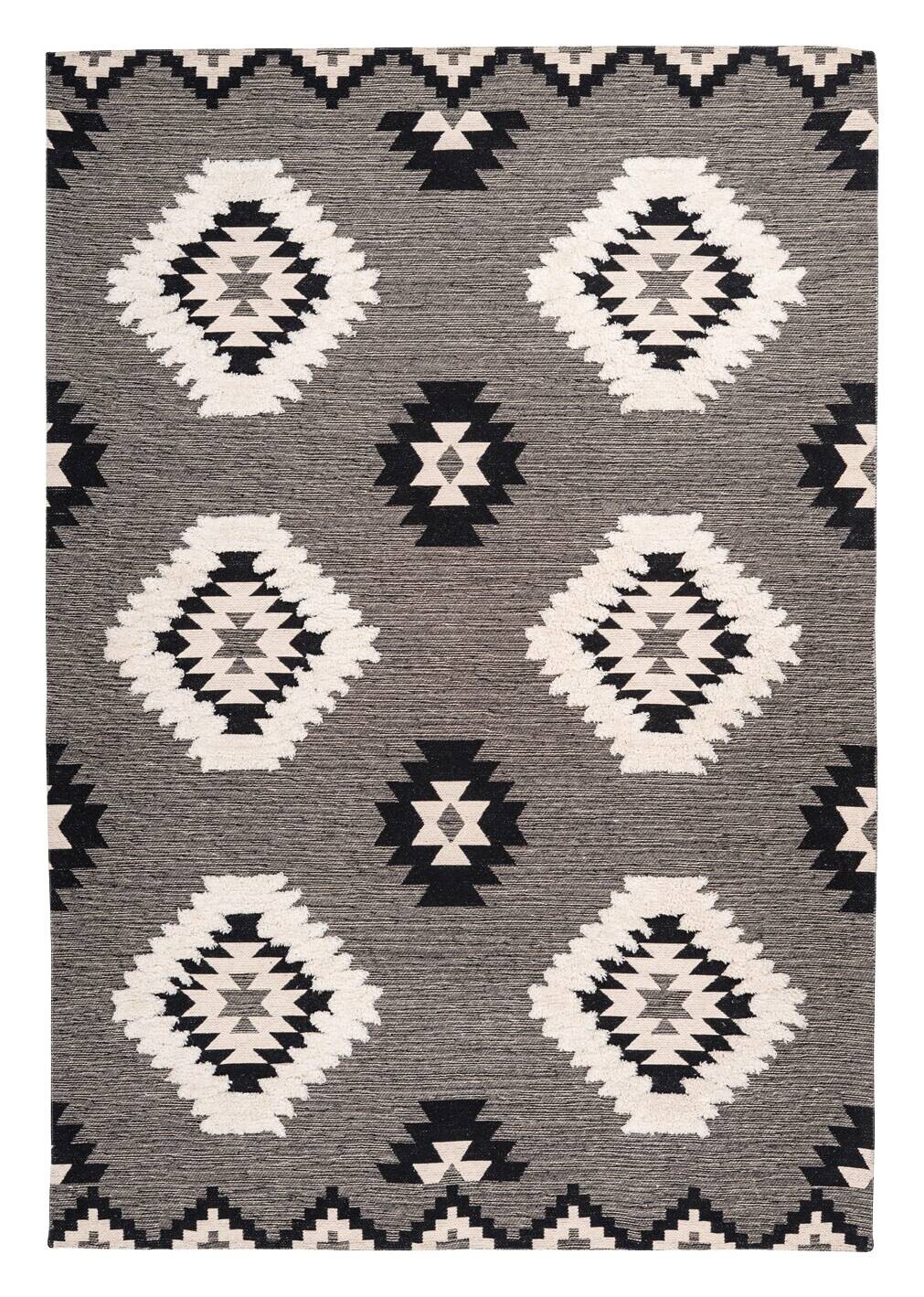 Arte Espina Kurzflorteppich Ethnie 425 grau B/H/L: ca. 120x1x170 cm