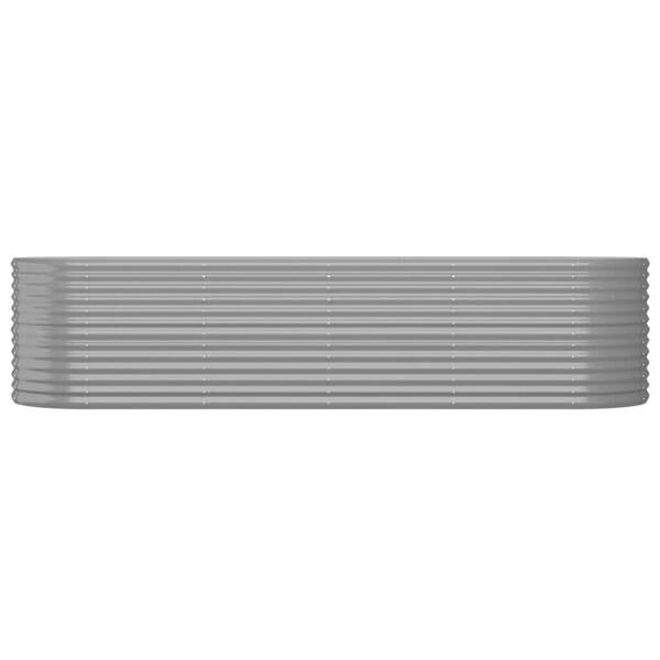 Hochbeet grau Stahl B/H/L: ca. 80x68x296 cm