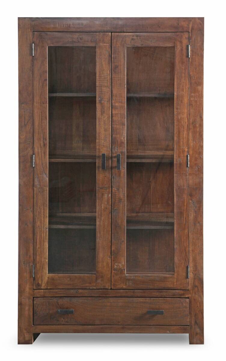 Vitrine Genua Akazie dunkel B/H/T: ca. 100x175x40 cm