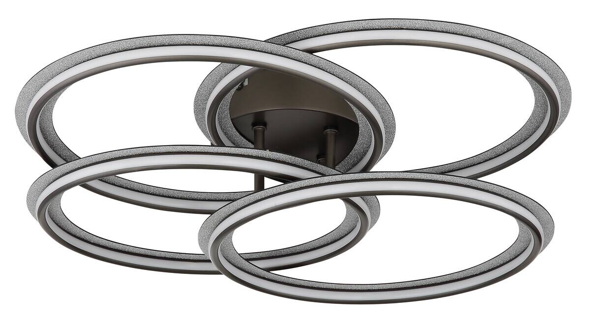 GLOBO LED-Deckenleuchte ELAN schwarz Aluminium Metall H/D: ca. 12,2x53,5 cm 1 Brennstellen