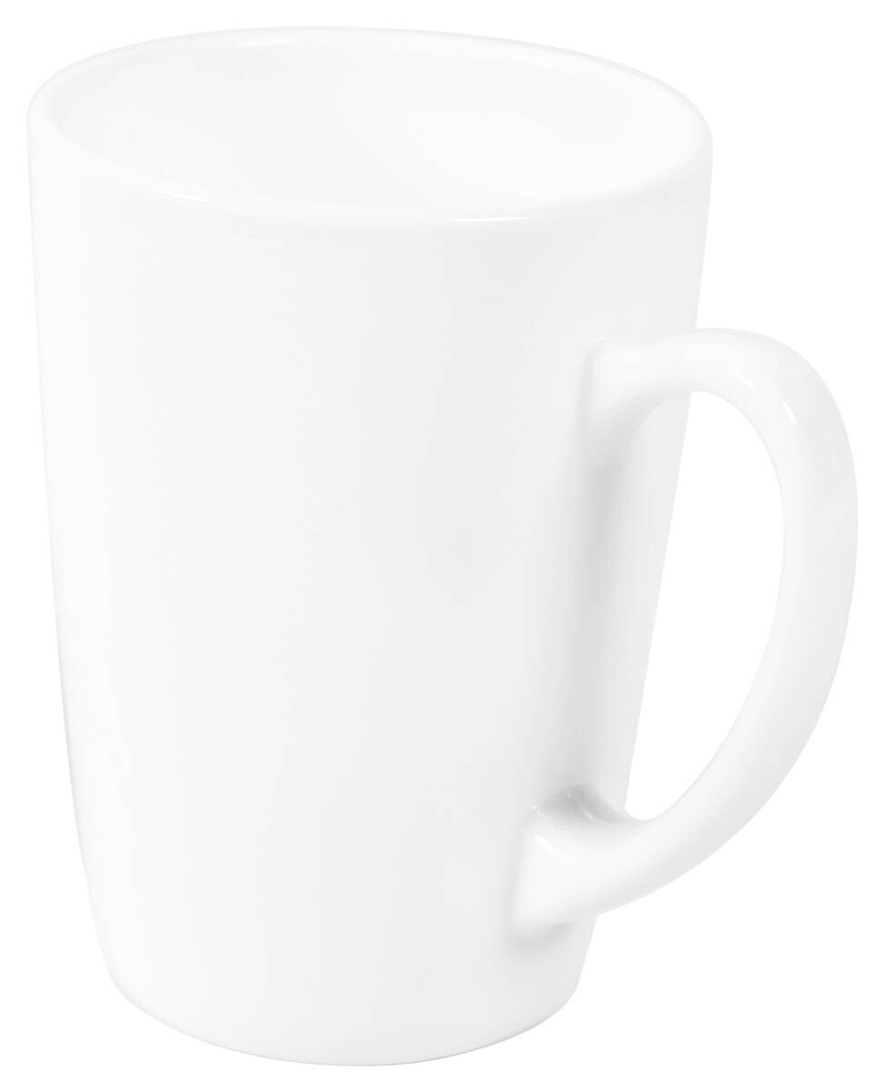 Kaffeebecher weiß Opal-Hartglas