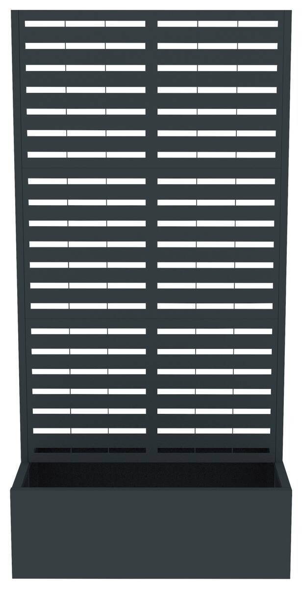 Westmann Pflanzkasten Dekora anthrazit Stahl B/H/L: ca. 90x180x60 cm