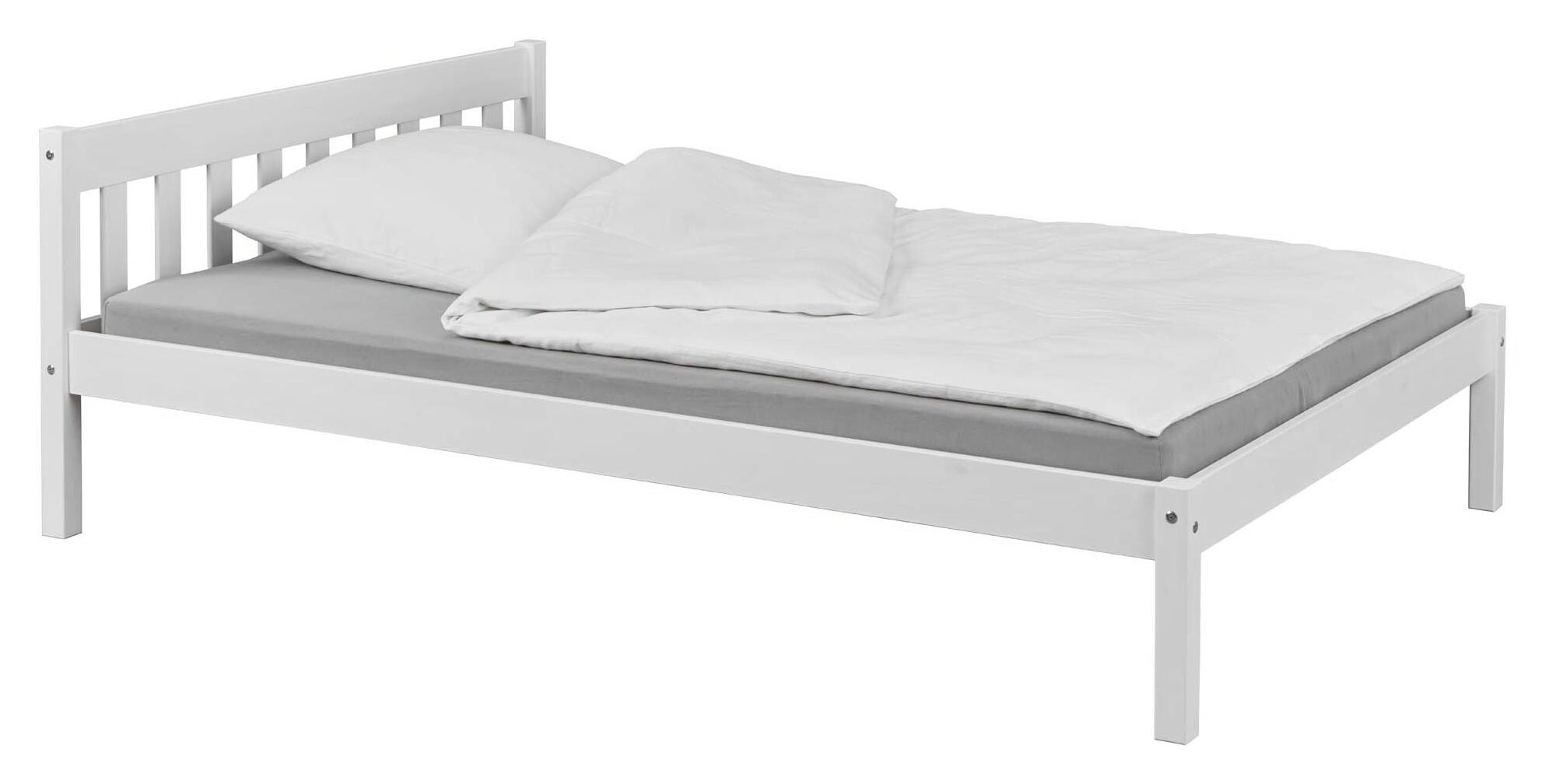 Bett Vilmar weiß Liegefläche B/L: ca. 140x200 cm