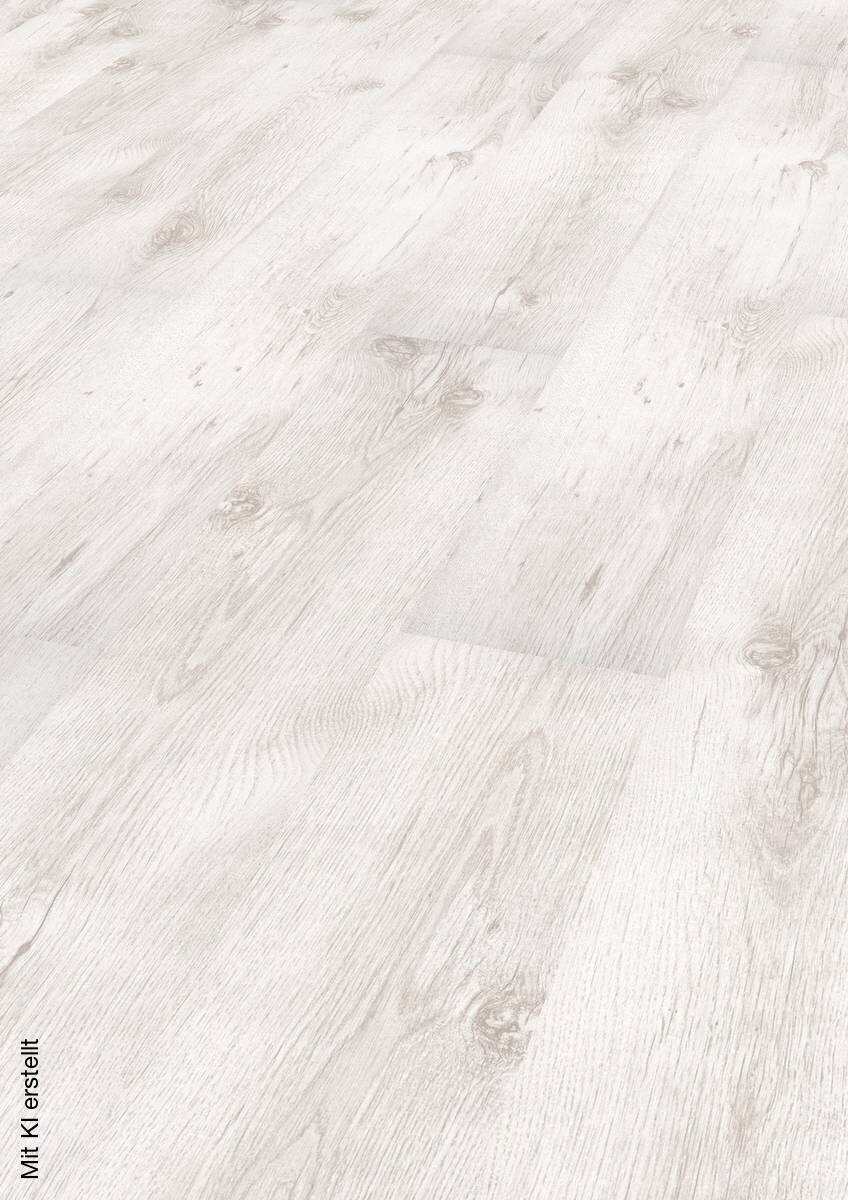 Laminatboden Eiche weiß ca. 2,39 m² im Paket B/L: ca. 19,3x137,6 cm pro Paket
