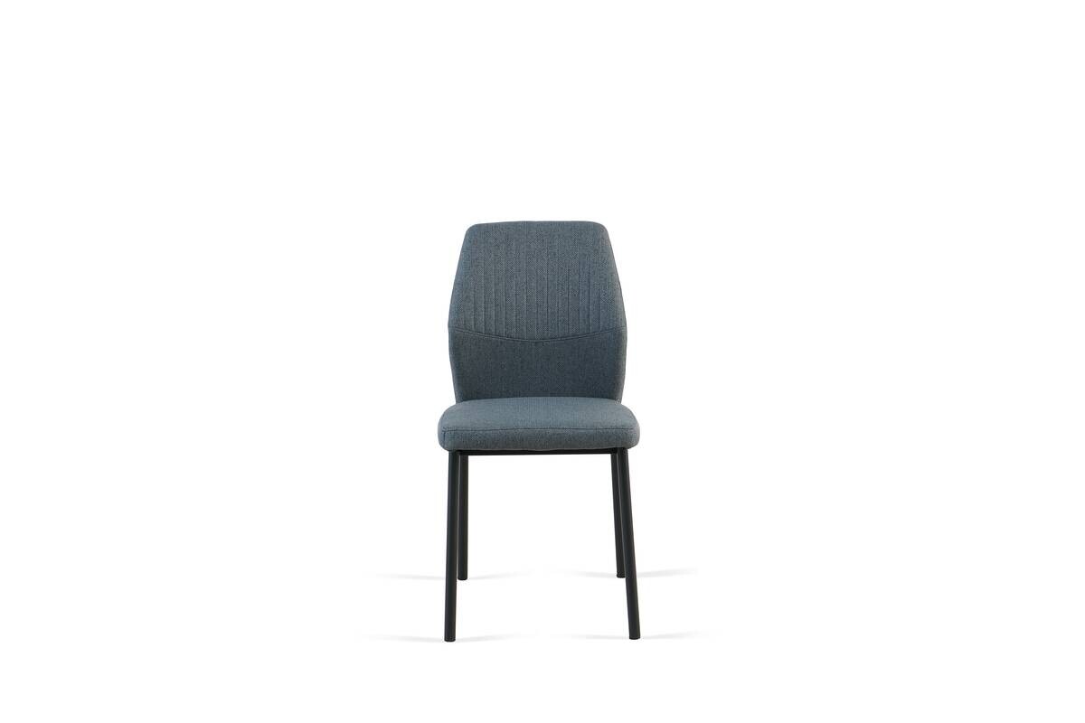 Tischgruppe Alicante schwarz anthrazit Webstoff B/H/T: ca. 120x75x70 cm