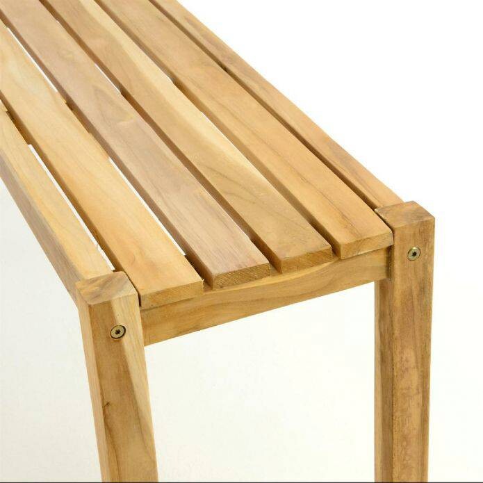 VCM Gartensitzgruppe braun Teakholz B/H/T: ca. 69x75x135 cm