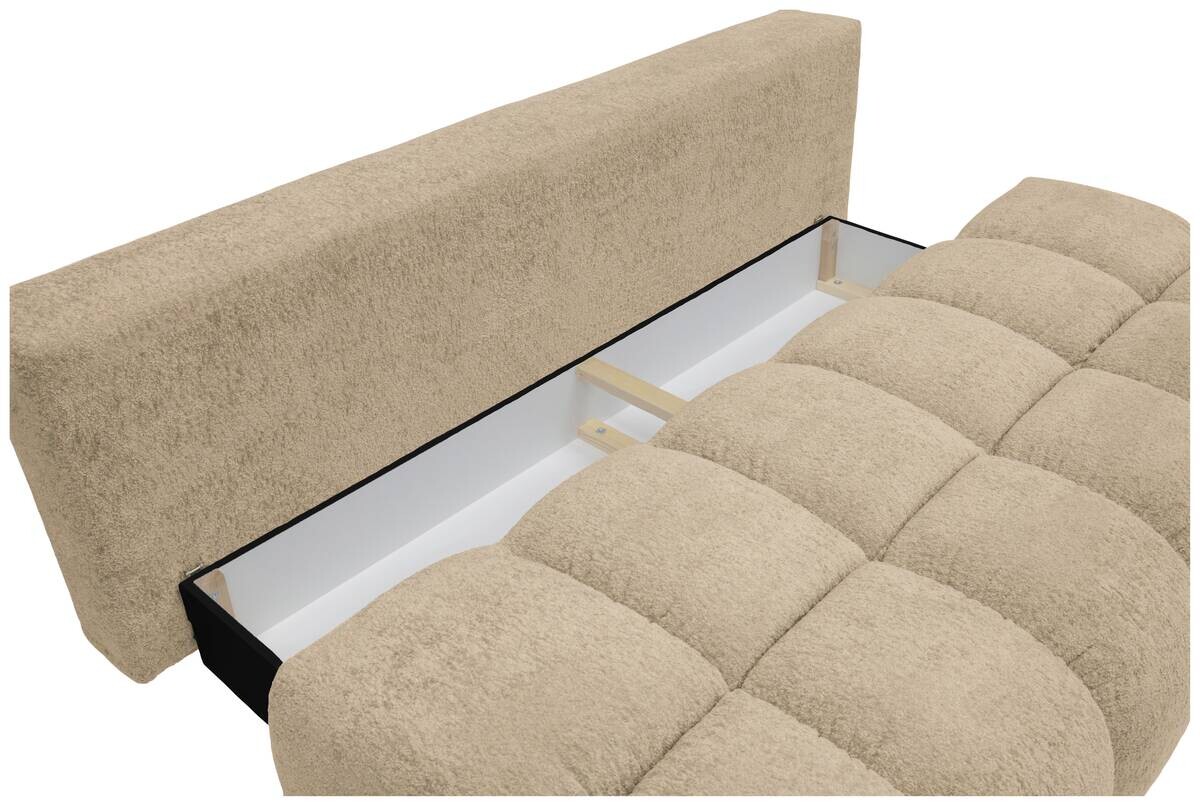 Schlafsofa beige Polyester B/H/T: ca. 210x72x105 cm