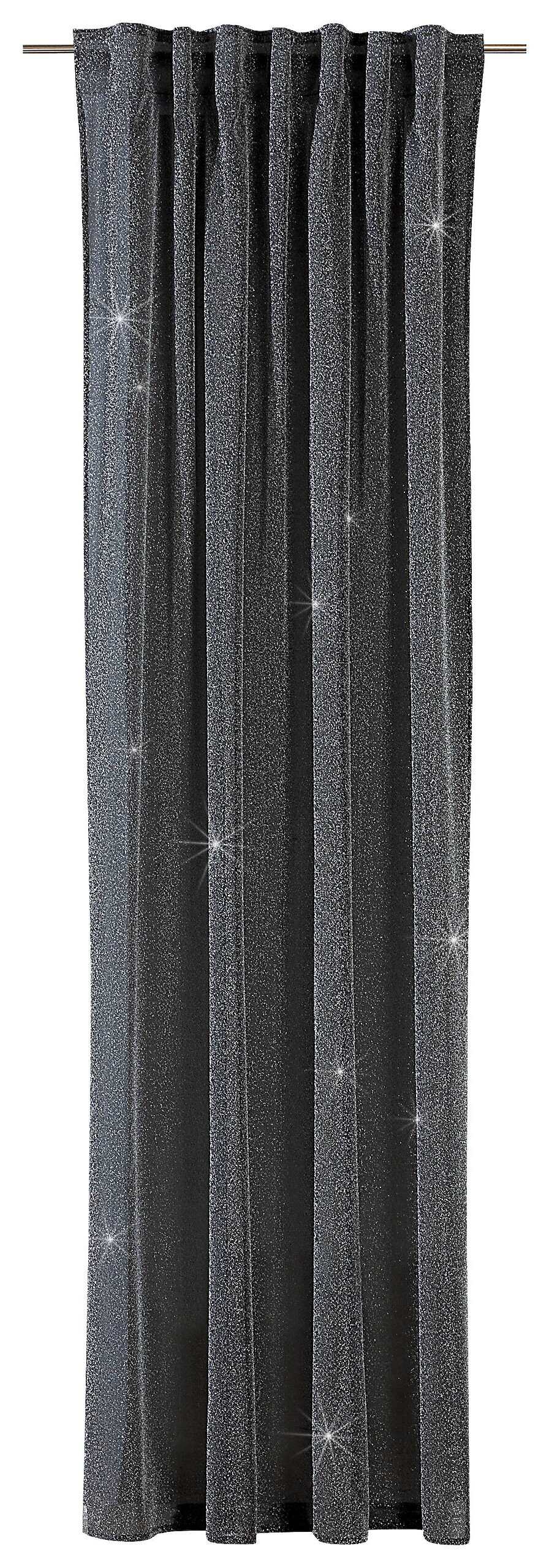 Kombivorhang Vigo schwarz B/L: ca. 135x245 cm
