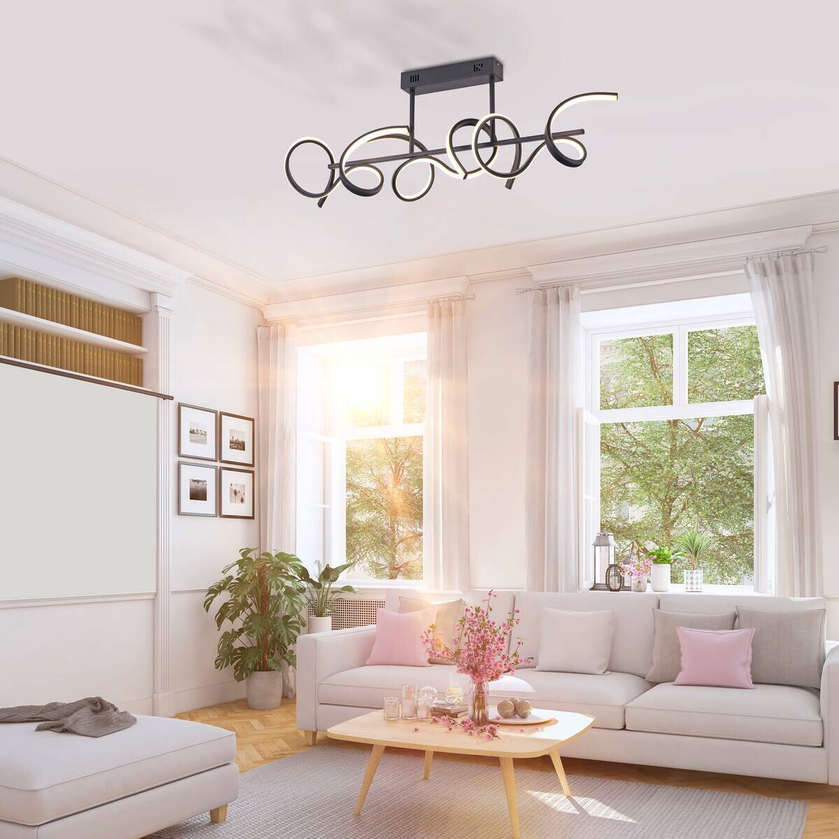 Just Light Deckenleuchte B/H/L: ca. 21x30x82 cm