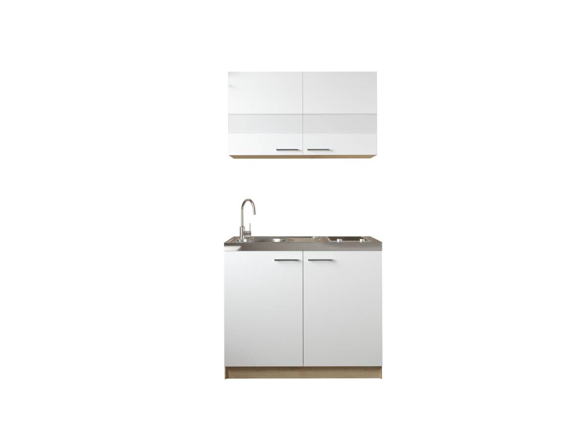 Anbauküchen-Set Merle weiß B/H/T: ca. 100x200x60 cm