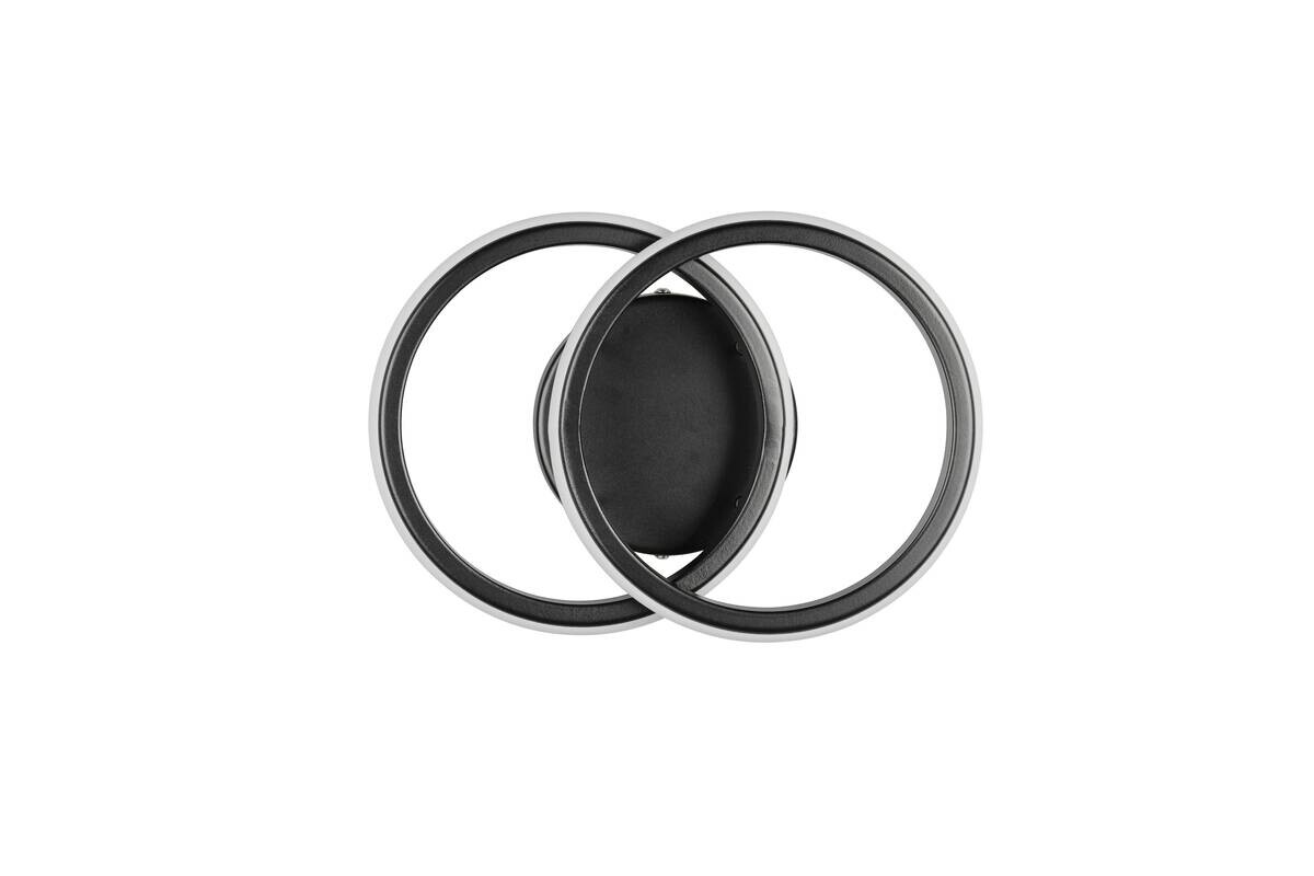 Reality LED-Deckenleuchte mattschwarz Metall B/H/D: ca. 26x10,5x18,5 cm