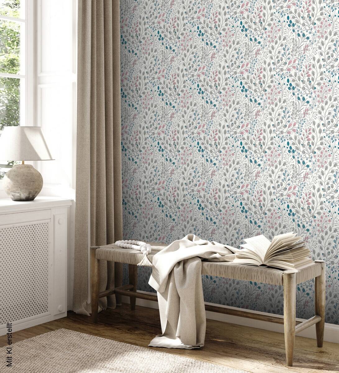 A.S.Creation Vliestapete Attractive 2 Floral weiß B/L: ca. 53x1005 cm