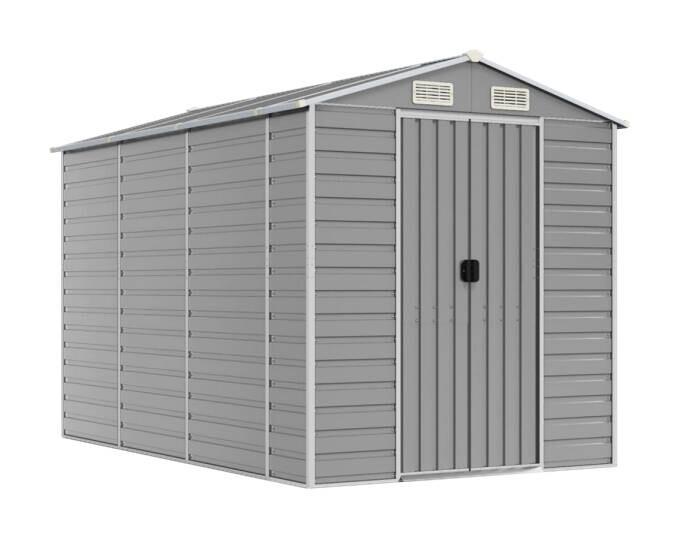 vidaXL Gartenhaus grau B/H/T: ca. 191x198x300 cm