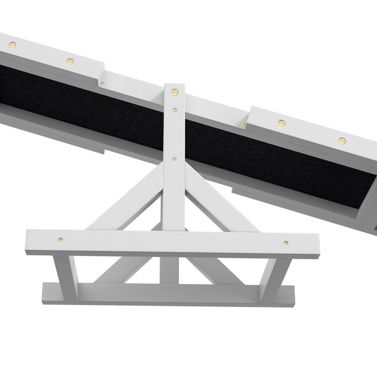 PawHut Hundewippe weiß Holz B/H/L: ca. 30x30x180 cm