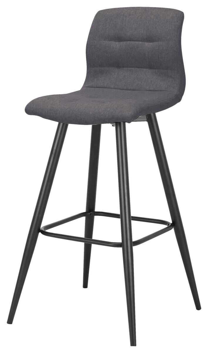 Barhocker SIMONE 2er-Set anthrazit Webstoff B/H/T: ca. 42x103x51 cm