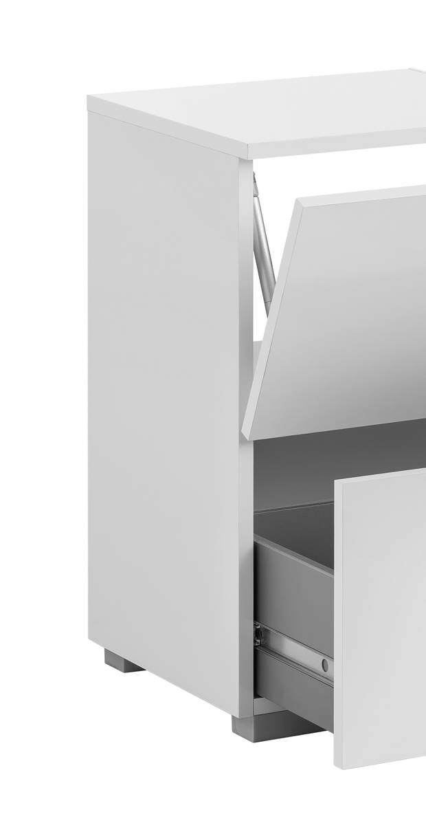 Waschbeckenunterschrank Carlos perlweiß Optik B/H/T: ca. 60,2x59,1x35 cm