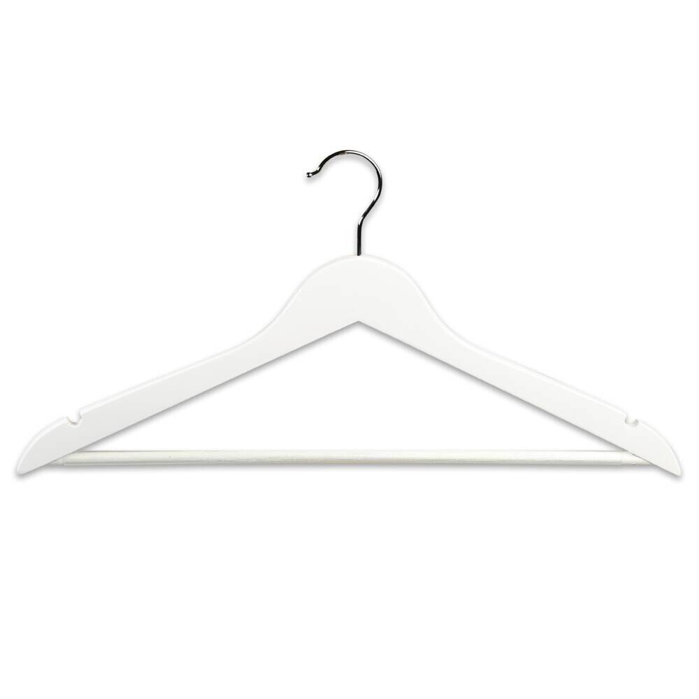 Kesper Kleiderbügelset weiß Holz