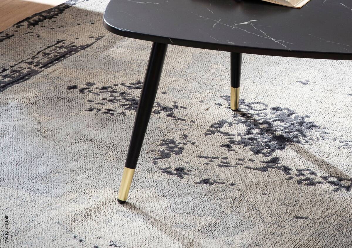 Couchtisch schwarz Marmor Optik B/H/T: ca. 90x41x60 cm