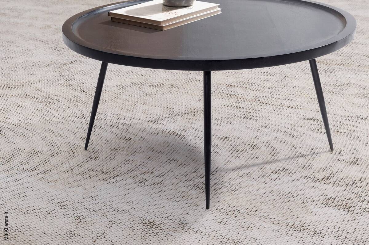 Couchtisch schwarz H/D: ca. 38x75 cm