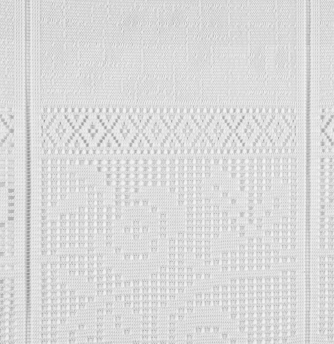 Scheibengardinen-Meterware weiß H: ca. 45 cm