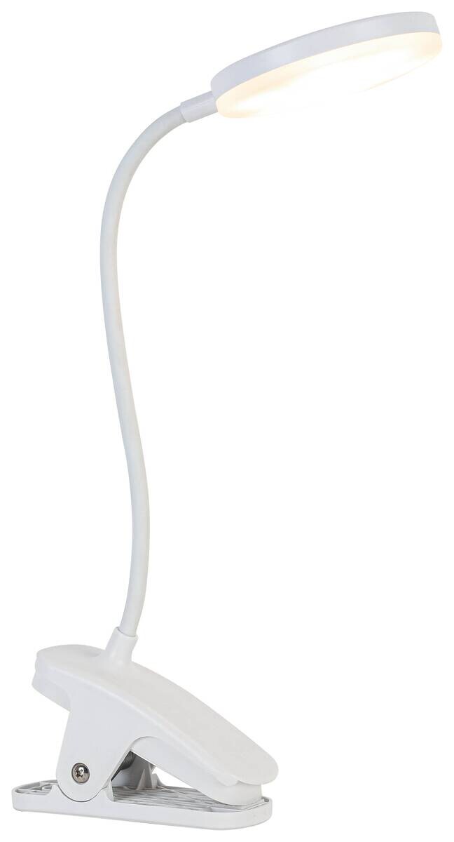 Nolo Tischleuchte Noah weiß Kunststoff B/H/L: ca. 6,5x52x14 cm