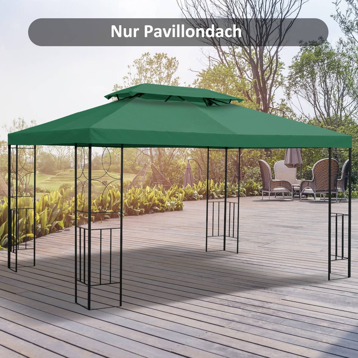 Outsunny Ersatzdach für Pavillon