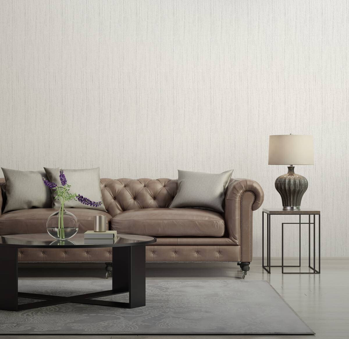 Vinyltapete Struktur hellgrau B/L: ca. 53x1005 cm