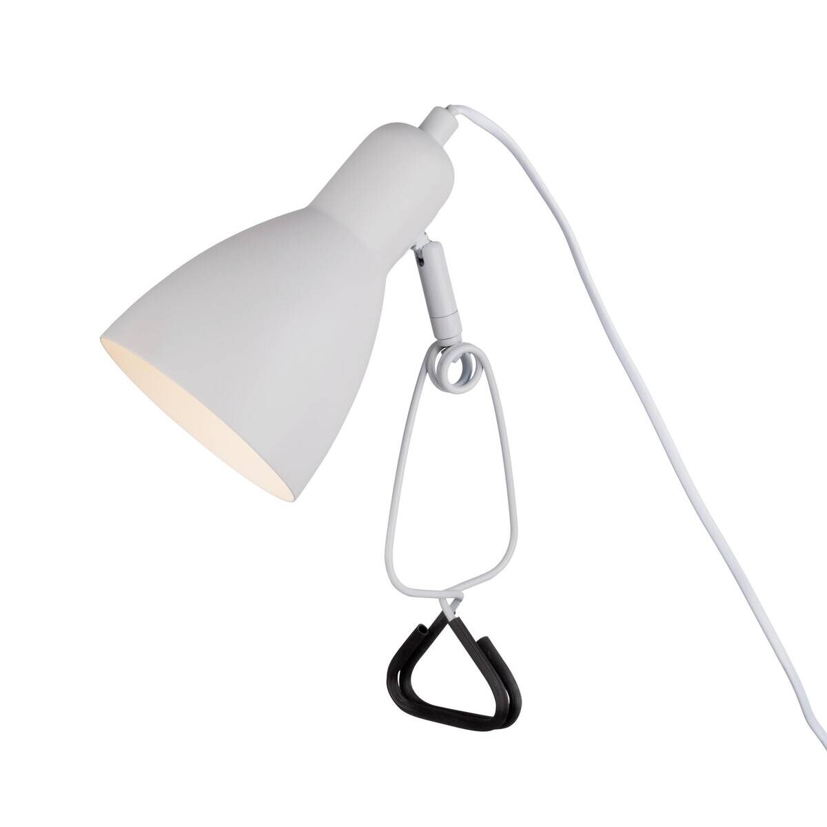 Näve Leuchten Tischleuchte 3194923 weiß Metall B/H/T: ca. 10,5x28x17 cm E14 1 Brennstellen