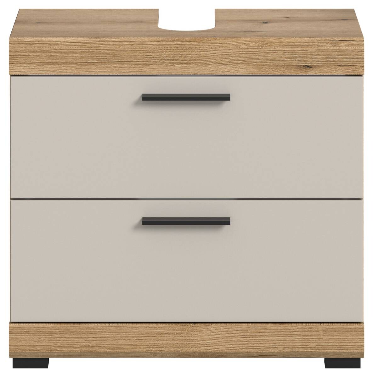 Waschbeckenunterschrank Scout Evoke Oak Nachbildung Kaschmirgrau Nachbildung B/H/T: ca. 60x56x34 cm