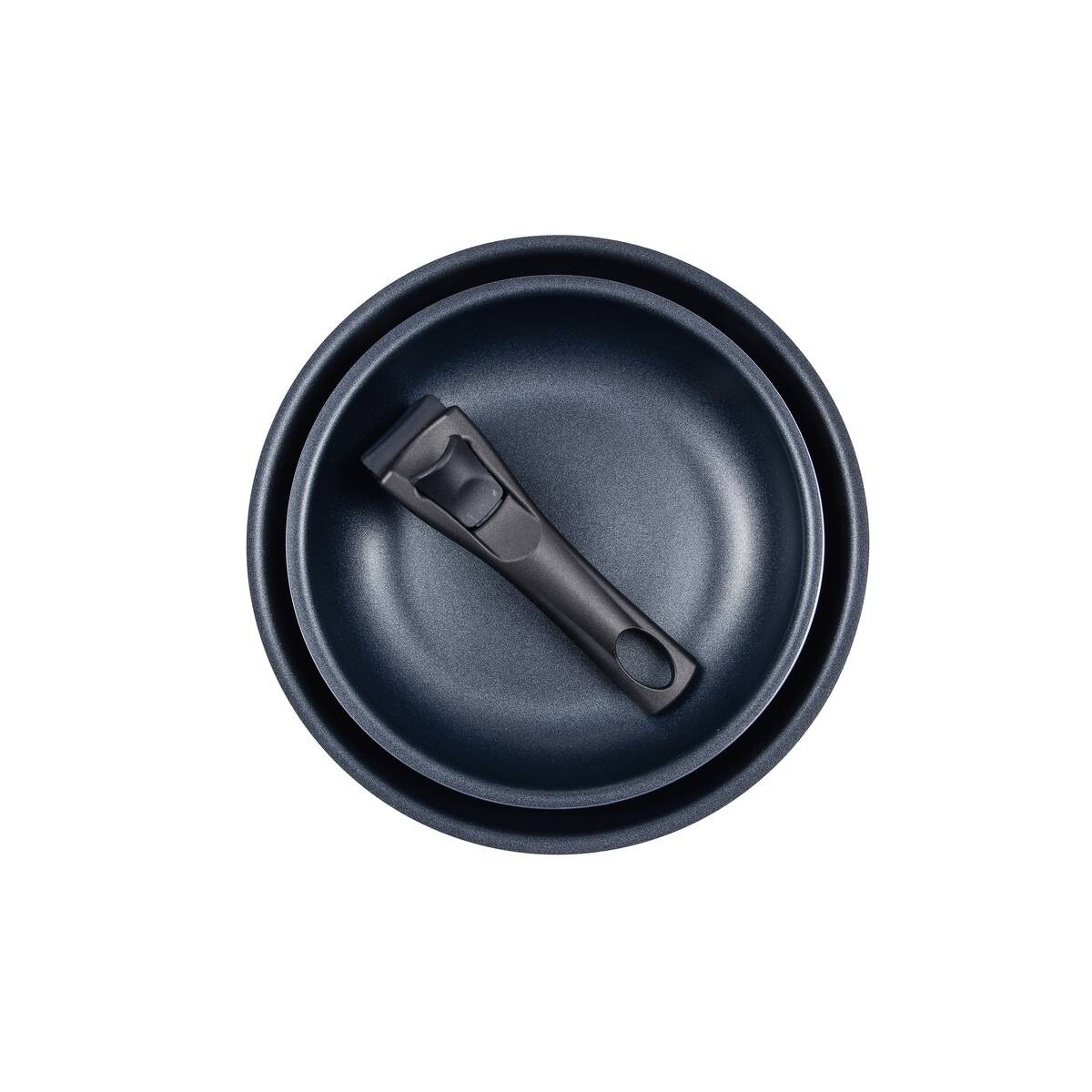 SAN IGNACIO Pfannenset Click & cook schwarz Aluminium 2 tlg.