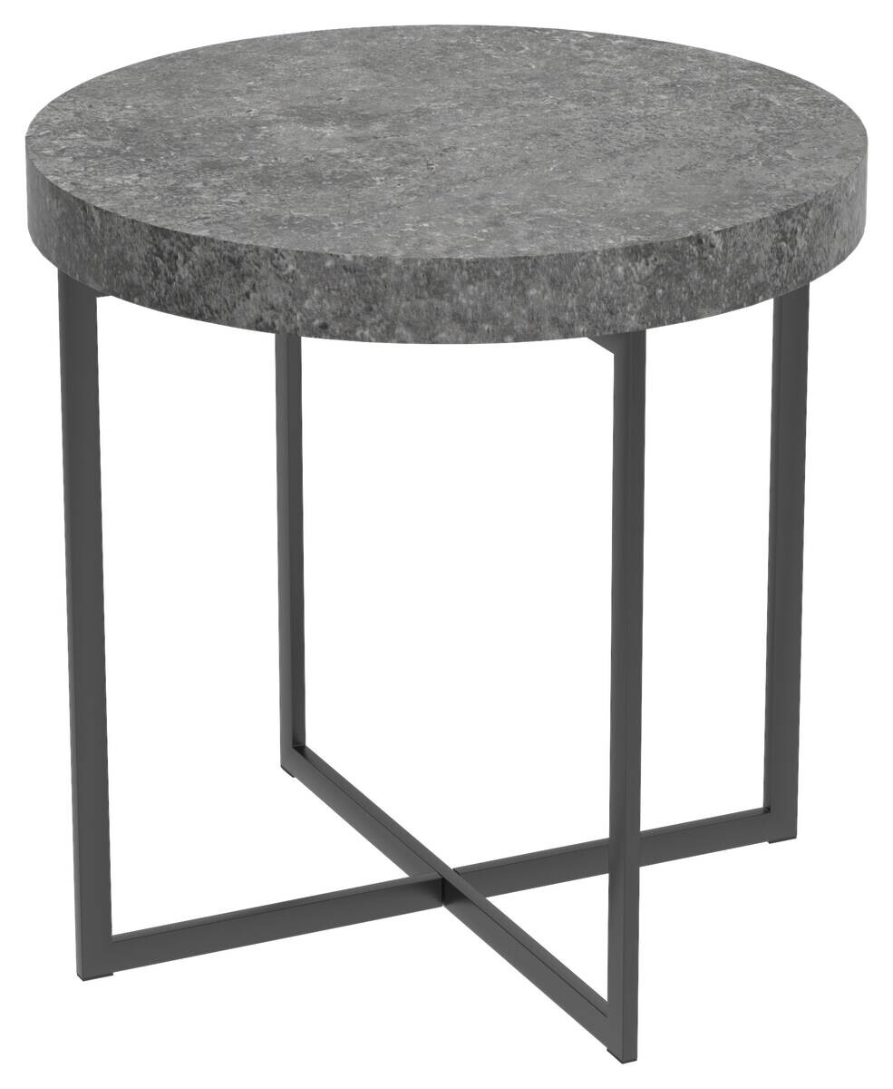 Beistelltisch Celina Beton Optik schwarz B/H/T: ca. 50x50x50 cm